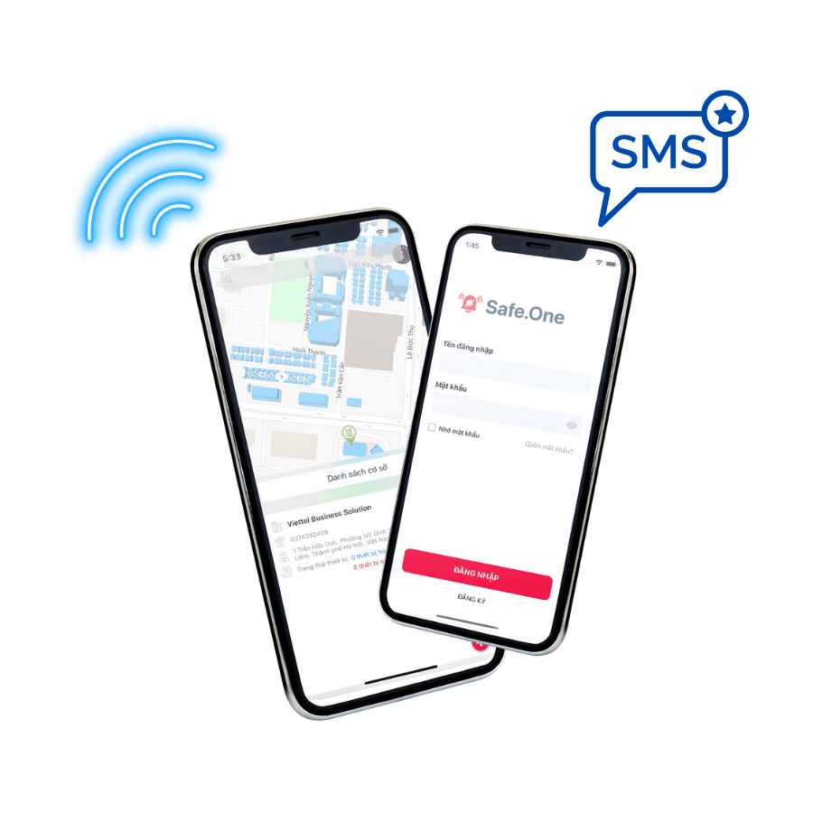 Bước 3: App Cyber114 tiếp nhận cảnh báo, hiển thị thông báo và nhắn tin SMS
